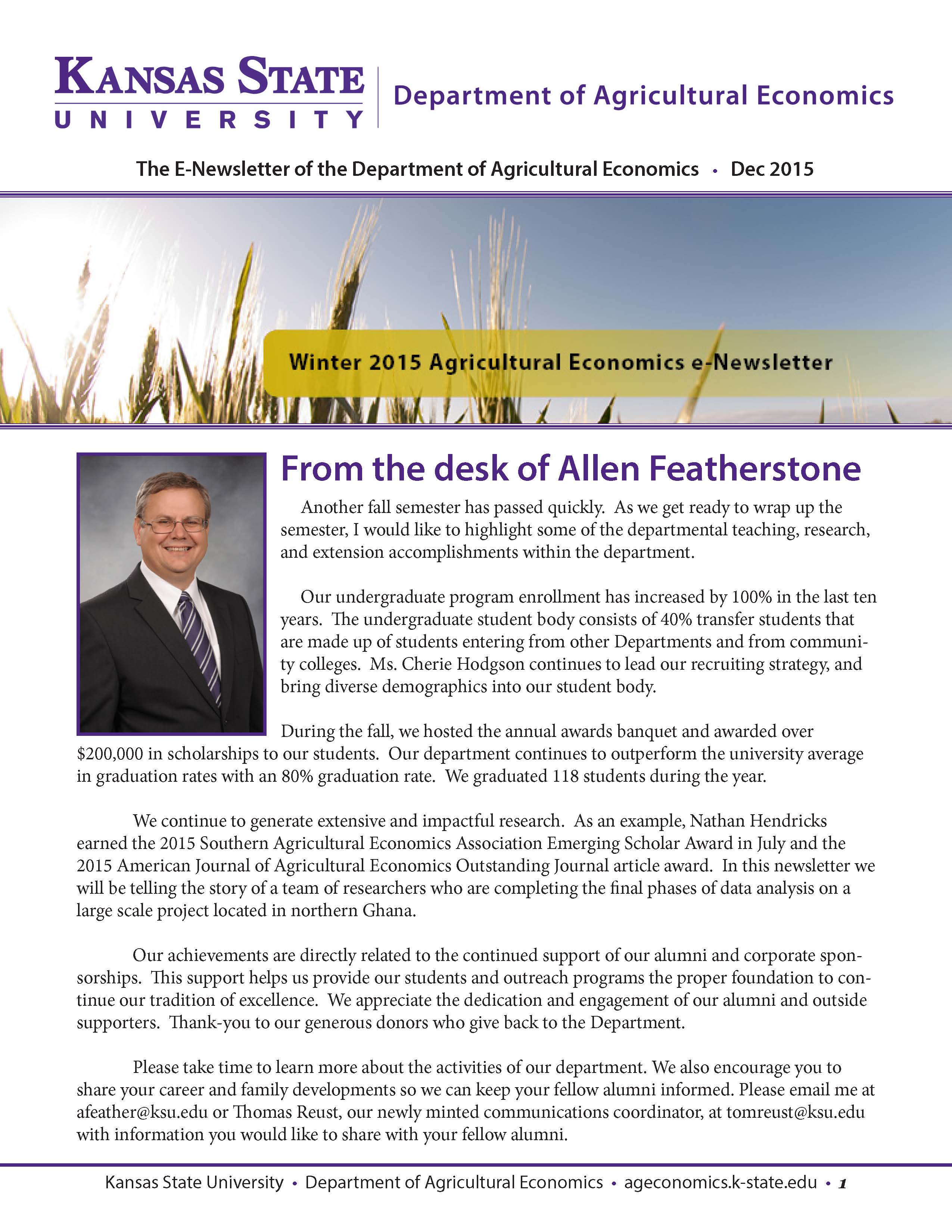 Phd dissertation in agricultural economics